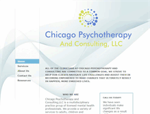 Tablet Screenshot of chicagotherapyandconsulting.com